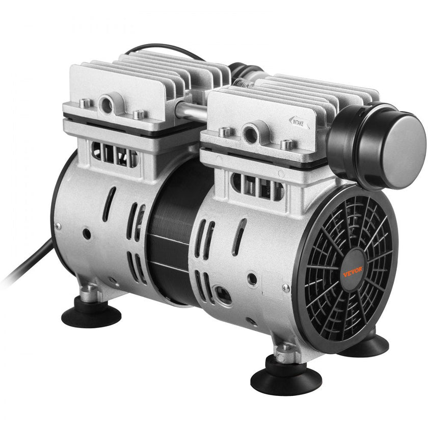 VEVOR Pond Aerator, 550W Power, 5.2CFM for Up to 1 Acre 50' Lake, Pond Aeration Kit Includes 3/4 HP Compressor & 100' Weighted Tubing & Diffuser, Air Compressor for Deep Water Oxygen Circulation