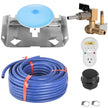 VEVOR Pond Aerator, 550W Power, 5.2CFM for Up to 1 Acre 50' Lake, Pond Aeration Kit Includes 3/4 HP Compressor & 100' Weighted Tubing & Diffuser, Air Compressor for Deep Water Oxygen Circulation