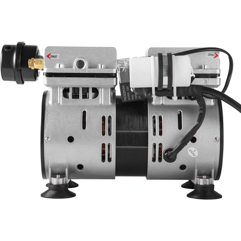 VEVOR Pond Aerator, 550W Power, 5.2CFM for Up to 3 Acre 50' Lake, Pond Aeration Kit Includes 3/4 HP Compressor & 2 100' Weighted Tubings & 2 Diffusers, Air Compressor for Deep Water Oxygen Circulation