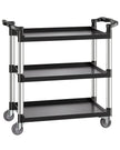 VEVOR Heavy Duty Utility Cart 500 lbs Capacity 3-tier Service Cart with Wheels
