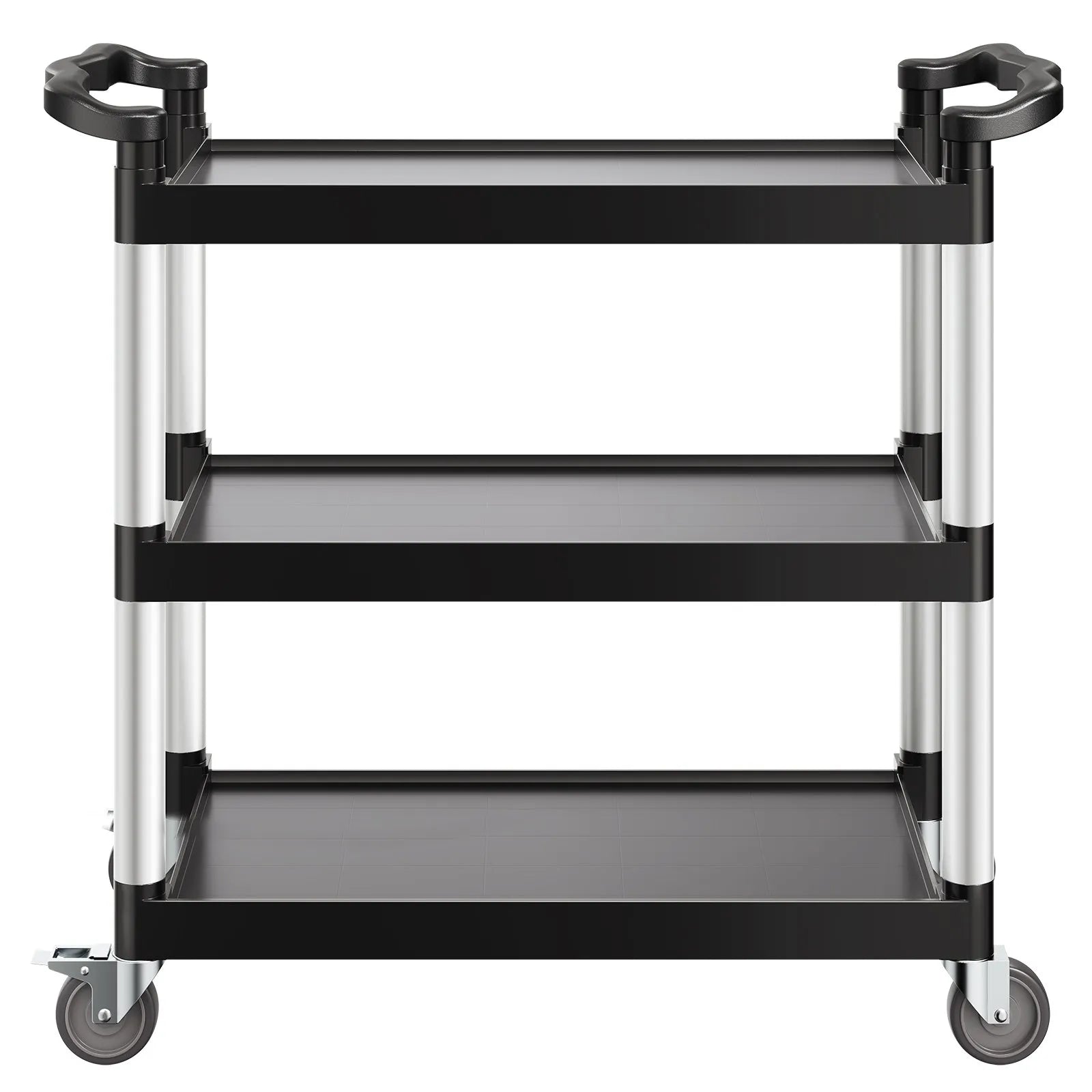 VEVOR Heavy Duty Utility Cart 500 lbs Capacity 3-tier Service Cart with Wheels
