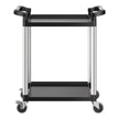 VEVOR Heavy Duty Utility Cart 300 lbs Capacity 2-tier Service Cart with Wheels