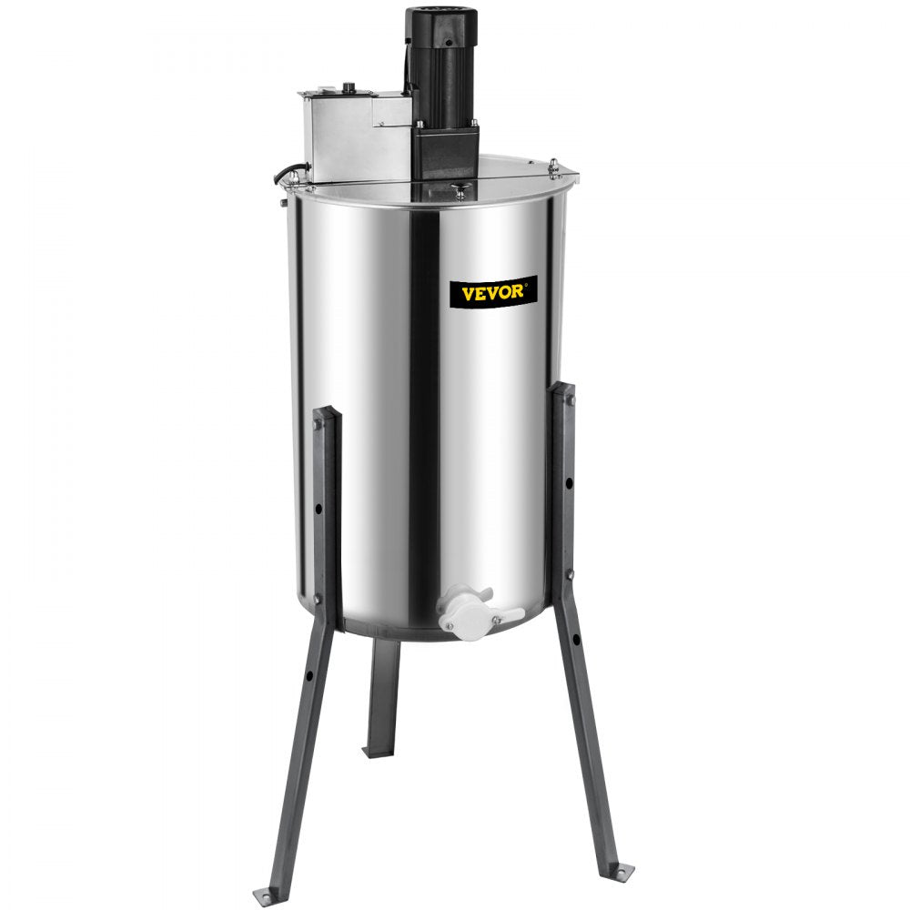 VEVOR Electric Honey Extractor 3 Frame Bee Extractor Stainless Steel Honey Spinner with Stand Beekeeping Equipment