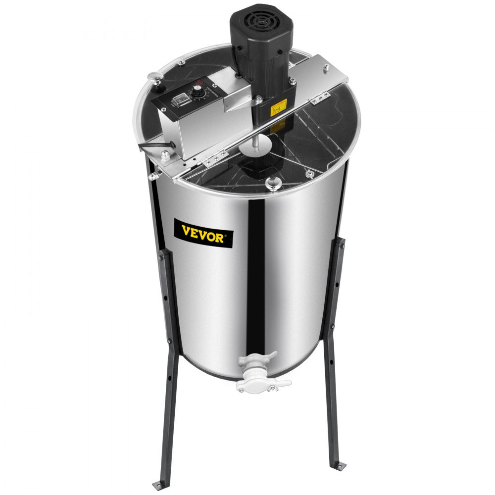 VEVOR Electric Honey Extractor 3 Frame Bee Extractor Stainless Steel Honey Spinner with Stand Beekeeping Equipment