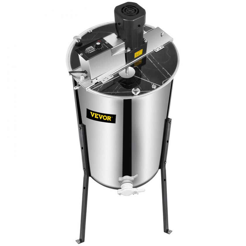 VEVOR Electric Honey Extractor 3 Frame Bee Extractor Stainless Steel Honey Spinner with Stand Beekeeping Equipment