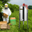 VEVOR Manual Honey Extractor Separator 3 Frame Stainless Steel Honeycomb Drum Spinner Crank Beekeeping Equipment Apiary Centrifuge Equipment