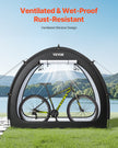 VEVOR Outdoor Bike Storage Tent Fan-Shaped Waterproof Bike Tent for 1 to 2 Bikes