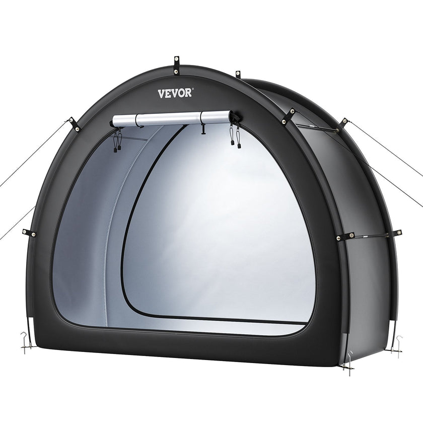 VEVOR Outdoor Bike Storage Tent Fan-Shaped Waterproof Bike Tent for 1 to 2 Bikes