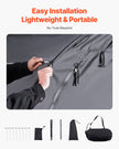 VEVOR Outdoor Bike Storage Tent Fan-Shaped Waterproof Bike Tent for 4 to 5 Bikes