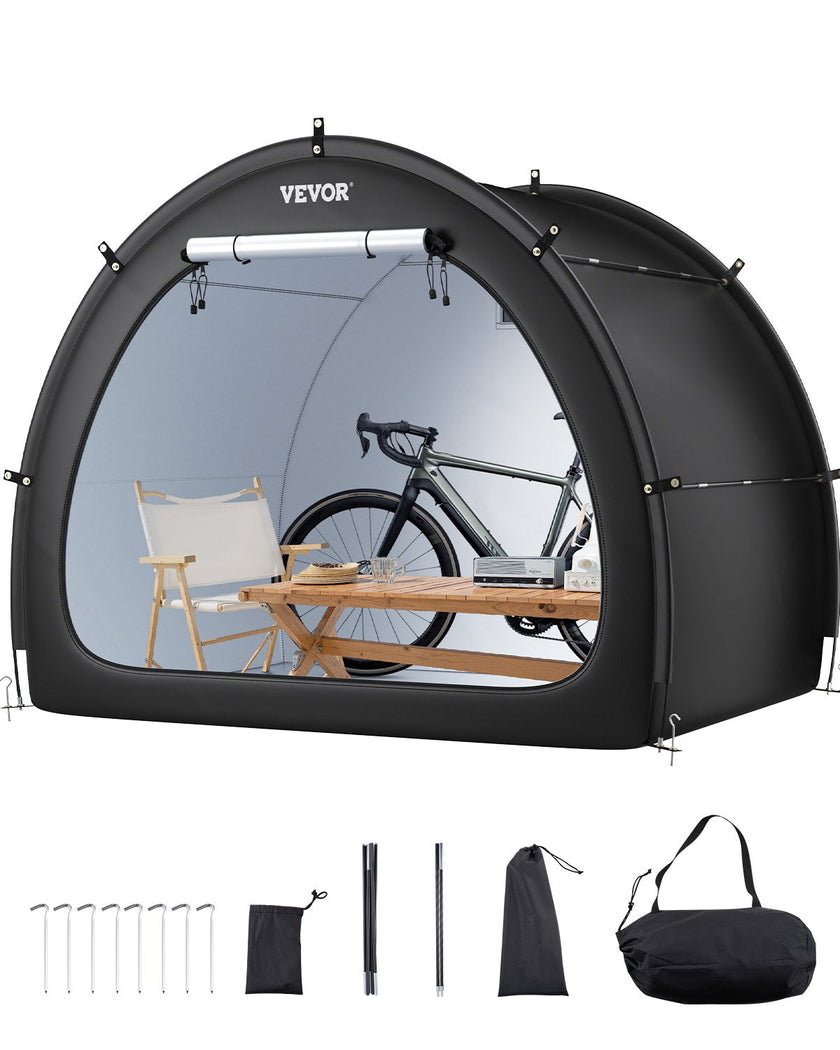 VEVOR Outdoor Bike Storage Tent Fan-Shaped Waterproof Bike Tent for 4 to 5 Bikes