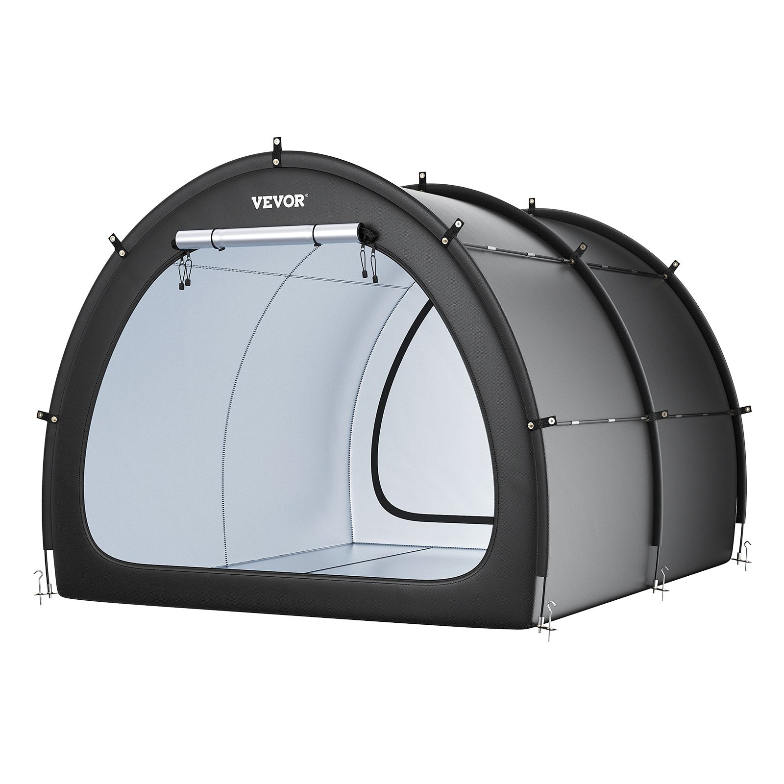 VEVOR Outdoor Bike Storage Tent Fan-Shaped Waterproof Bike Tent for 5+ Bikes