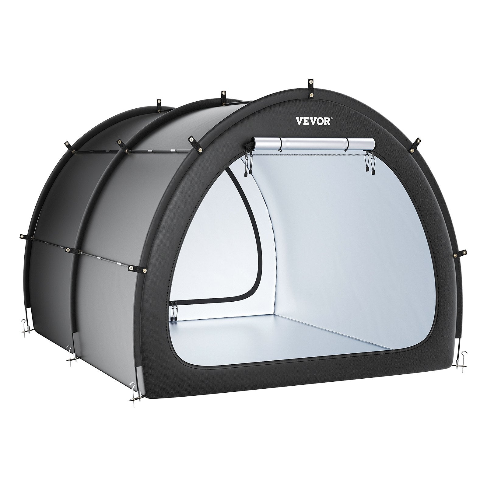 VEVOR Outdoor Bike Storage Tent Fan-Shaped Waterproof Bike Tent for 5+ Bikes