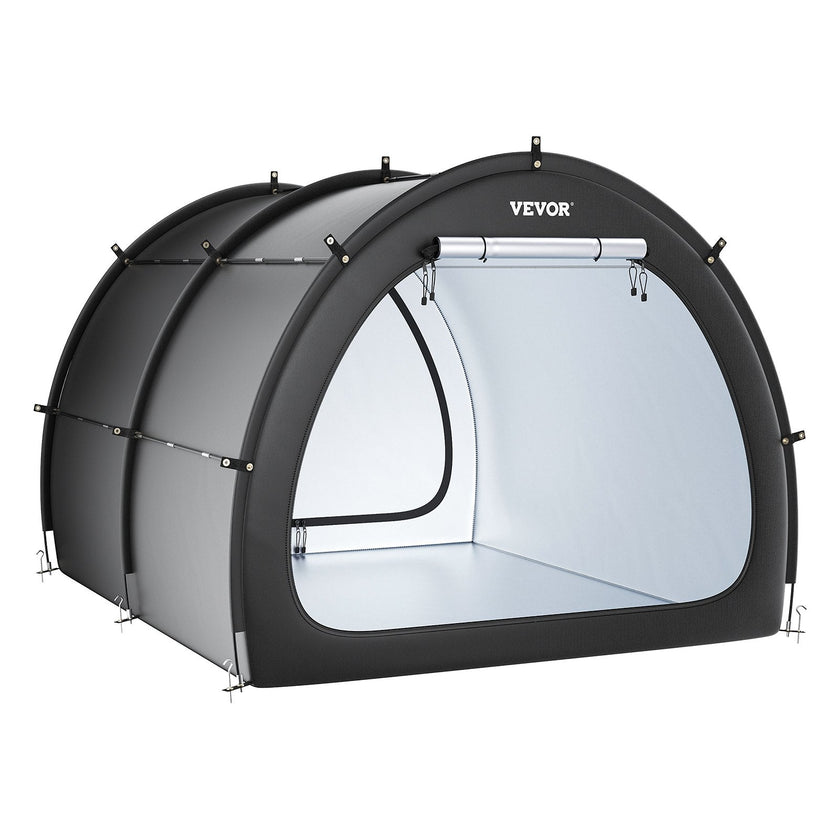 VEVOR Outdoor Bike Storage Tent Fan-Shaped Waterproof Bike Tent for 5+ Bikes