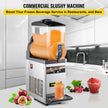 VEVOR Slush Frozen Drink Machine, 15L Tank Commercial Margarita Machine, 500W Stainless Steel Margarita Slush Maker, Temperature Slush 16°F to 32°F Drink Maker, Perfect for Restaurants Cafes Bars