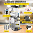 VEVOR Slush Frozen Drink Machine, 15L Tank Commercial Margarita Machine, 500W Stainless Steel Margarita Slush Maker, Temperature Slush 16°F to 32°F Drink Maker, Perfect for Restaurants Cafes Bars