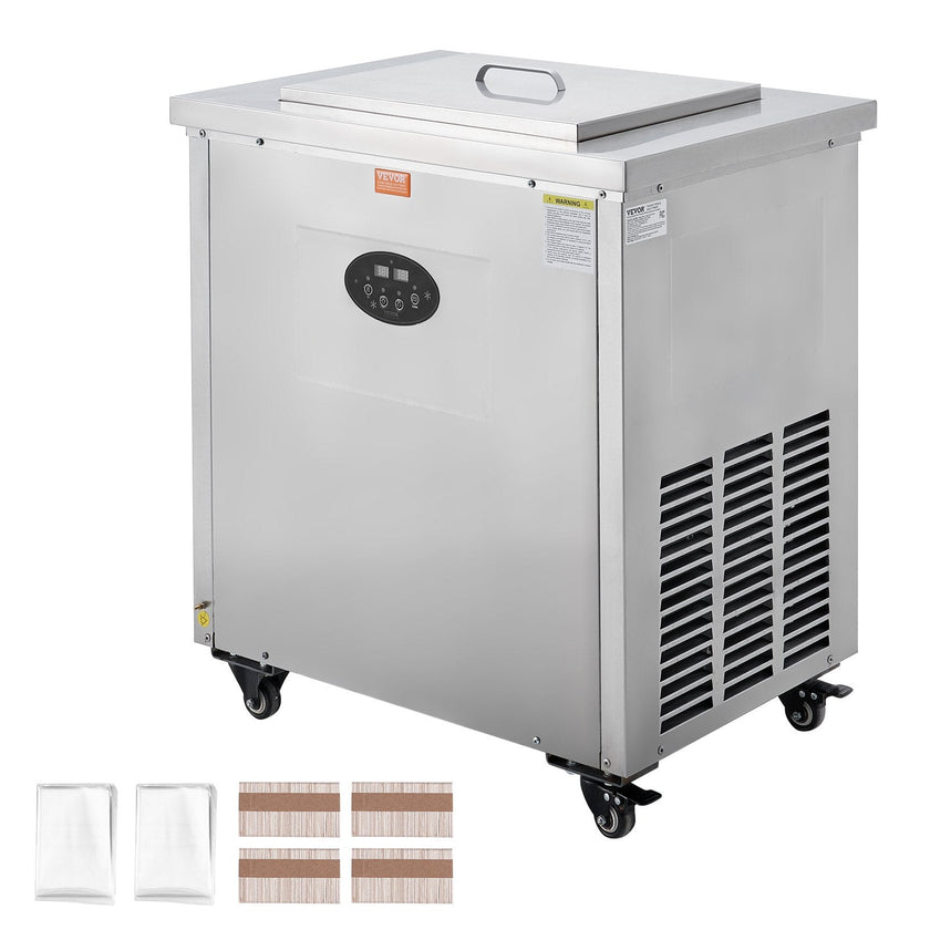 VEVOR Commercial Popsicle Machine, 2 Mould Set - 52 PCS Ice Pops Making Machine, Stainless Steel Commercial Ice Lolly Maker, Ice Sticks Popsicle Machine for Bar, Cafes, Milktea Store (26PCS / Mould Se