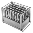 VEVOR Commercial Popsicle Moulds, 40PCS Cylindrical Ice Pop Moulds, Stainless Steel Ice Lolly Popsicle Moulds, Ice Cream Maker Mould Holder with 50PCS Popsicle Sticks & Bags (Single Mould Set - 40PCS)