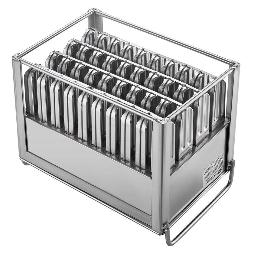 VEVOR Commercial Popsicle Molds 40PCS Round-Head Ice Pop Molds with Double Slot