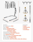 VEVOR Commercial Food Heat Lamp with 500W Bulbs for Food Restaurant & Buffet