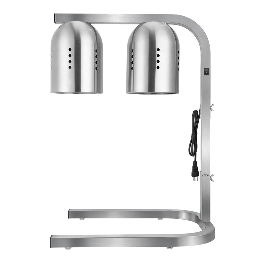 VEVOR Commercial Food Heat Lamp with 500W Bulbs for Food Restaurant & Buffet