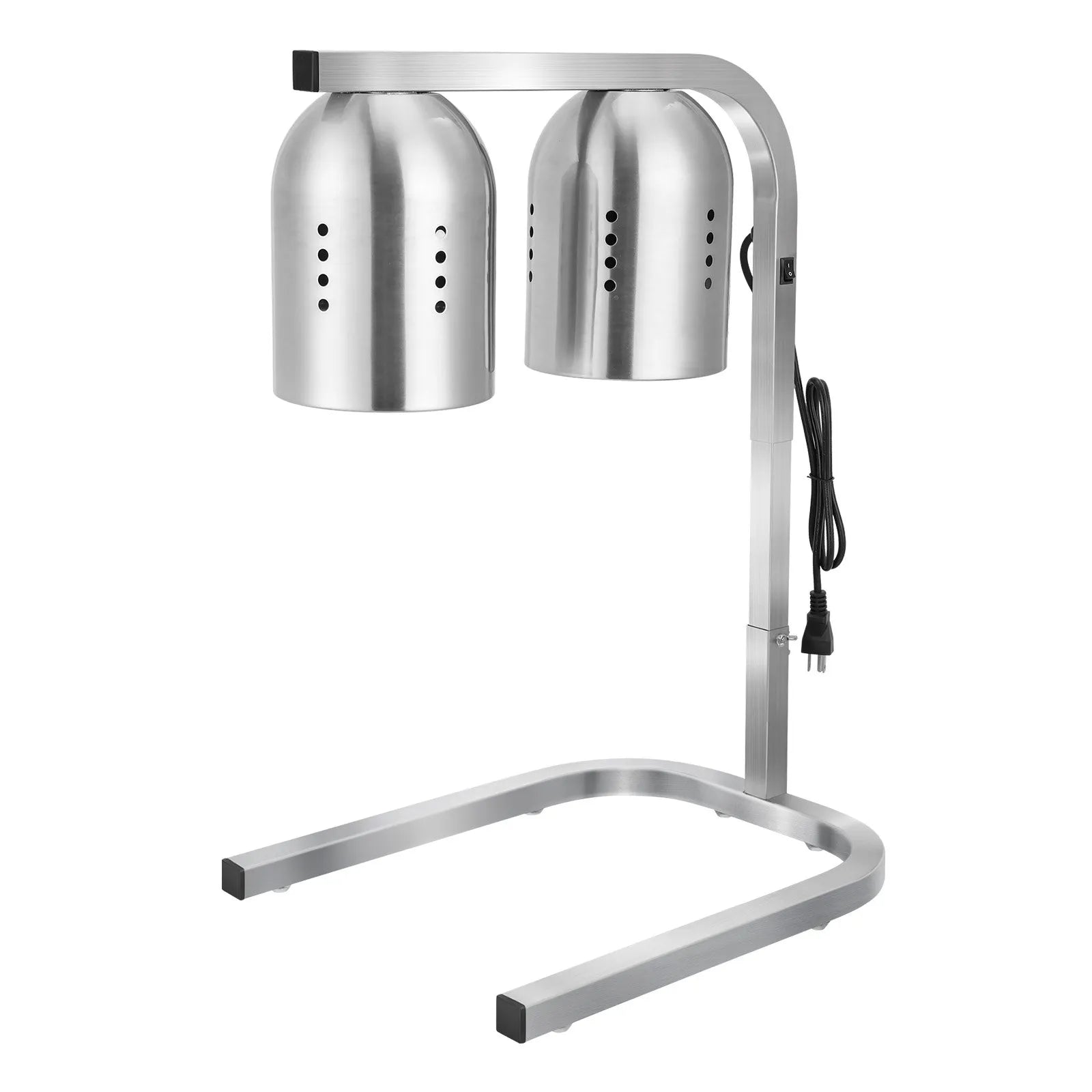 VEVOR Commercial Food Heat Lamp with 500W Bulbs for Food Restaurant & Buffet