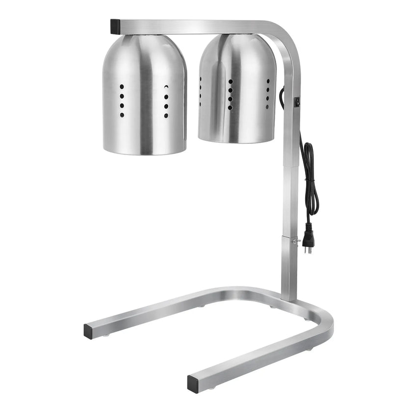 VEVOR Commercial Food Heat Lamp with 500W Bulbs for Food Restaurant & Buffet