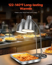 VEVOR Commercial Food Heat Lamp 2-head Electric Catering for Restaurant Buffet