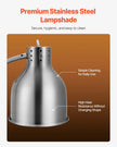 VEVOR Commercial Food Heat Lamp 2-head Electric Catering for Restaurant Buffet