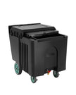 VEVOR Commercial Ice Bin 61.6 L Portable Ice Caddy with Sliding Lid and 4 Wheels
