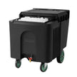 VEVOR Commercial Ice Bin 61.6 L Portable Ice Caddy with Sliding Lid and 4 Wheels