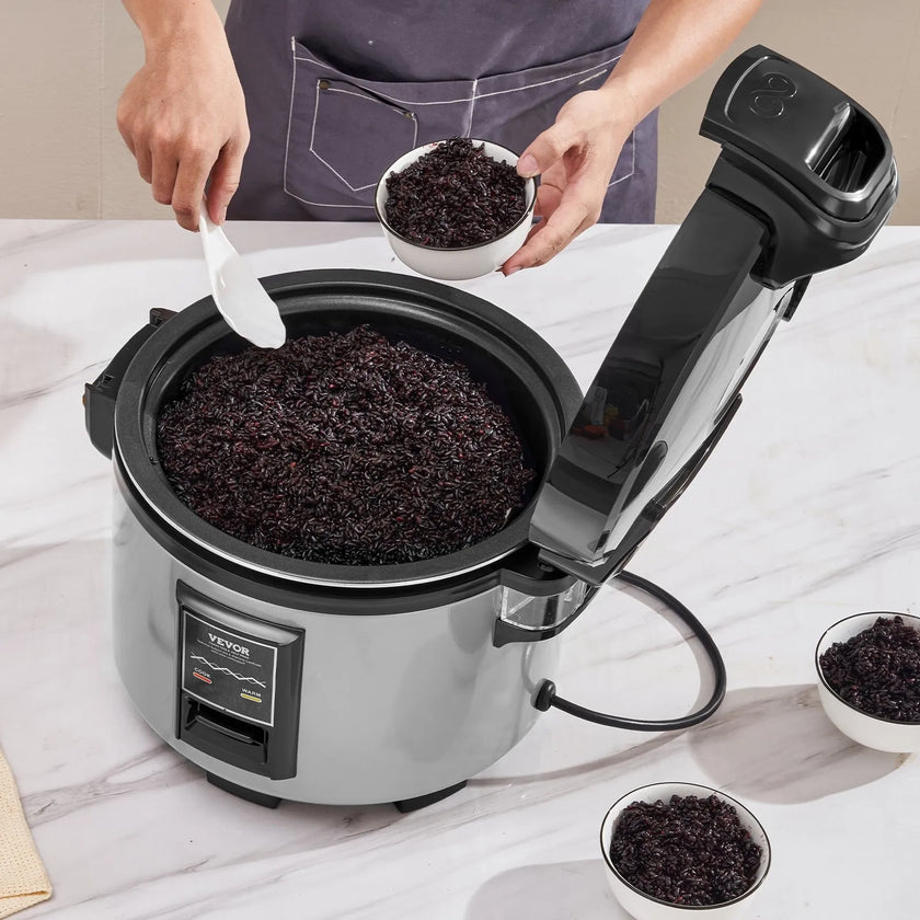 VEVOR Commercial Rice Cooker 70-Cup Non-Stick Pot 15L 12H Keep Warm Restaurant