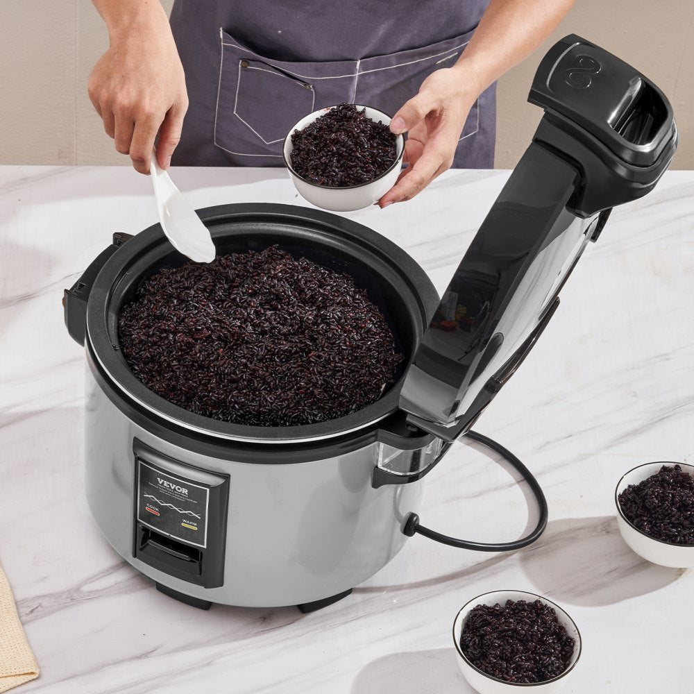 VEVOR Commercial Rice Cooker 45-Cup Non-Stick Pot 9L 12H Keep Warm Restaurant