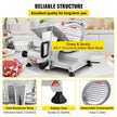 VEVOR Commercial Meat Slicer, 200W Electric Deli Food Slicer, 350-400RPM Meat Slicer with 8