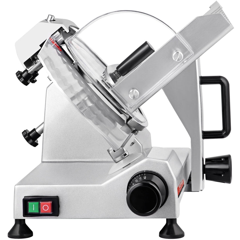 VEVOR Commercial Meat Slicer, 200W Electric Deli Food Slicer, 350-400RPM Meat Slicer with 8