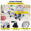 VEVOR Commercial Meat Slicer, 320W Electric Deli Food Slicer, 12 inch Carbon Steel Blade Electric Food Slicer, 350-400RPM Meat Slicer, 0-0.6 inch Adjustable Thickness for Meat, Cheese, Veggies, Ham