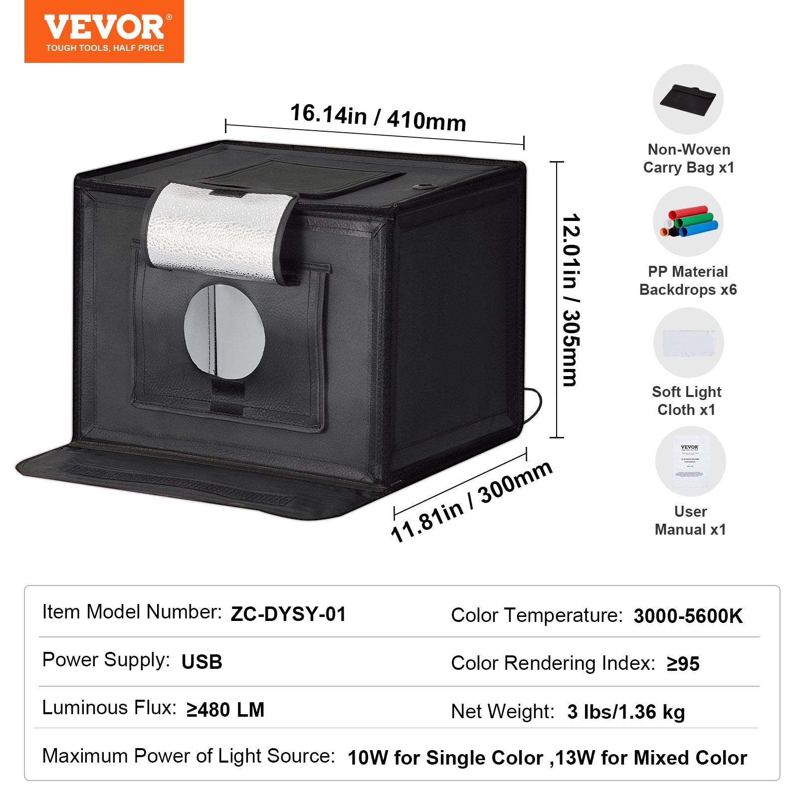 VEVOR Photo Studio Light Box 12