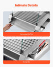 VEVOR Electric 30 Hot Dog 11 Roller Commercial Grill Cooker Machine Cover 1600W