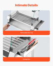 VEVOR Electric 12 Hot Dog 5 Roller Commercial Grill Cooker Machine Cover 750W