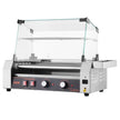 VEVOR Electric 12 Hot Dog 5 Roller Commercial Grill Cooker Machine Cover 750W