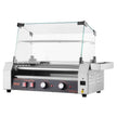 VEVOR Electric 12 Hot Dog 5 Roller Commercial Grill Cooker Machine Cover 750W