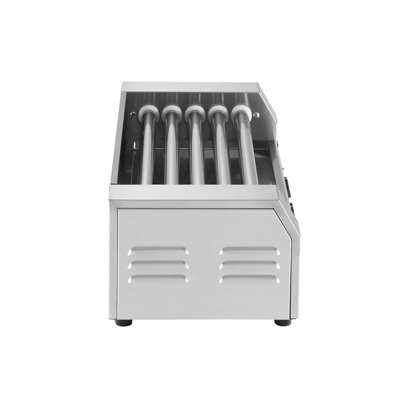 VEVOR Electric 12 Hot Dog 5 Roller Commercial Sausage Grill Cooker Machine 750W
