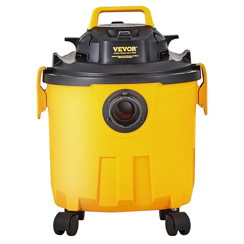 VEVOR Shop Vacuum Wet And Dry, 5 Gallon 6 Peak HP Wet/Dry Vac, Powerful Suction with Blower Function with Attachments 2-in-1 Crevice Nozzle, Small Shop Vac Perfect for Carpet Debris, Pet Hair, Car