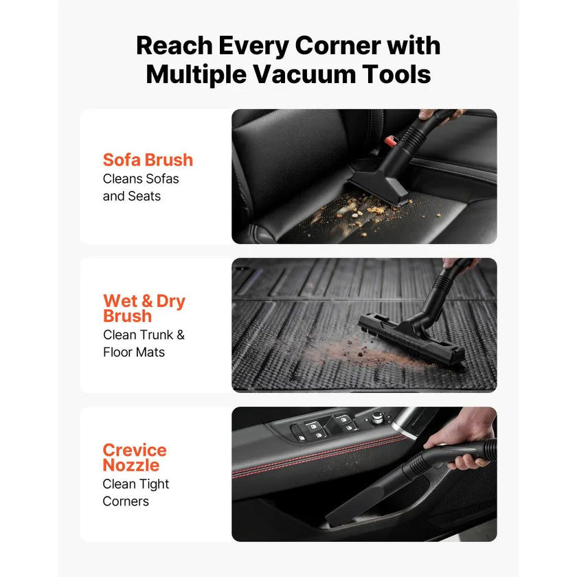 Vevor 3-in-1 Shop Vac – 11 Gallon Wet & Dry Vacuum with Blower | 4.5 Peak HP