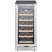 VEVOR Wine Cooler 28 Bottle Mini Wine Fridge Glass Door Digital Temp Control
