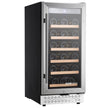 VEVOR Wine Cooler 28 Bottle Mini Wine Fridge Glass Door Digital Temp Control