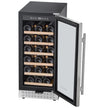 VEVOR Wine Cooler 28 Bottle Mini Wine Fridge Glass Door Digital Temp Control