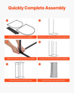VEVOR Fitting Room Portable Dressing Room 39 in Privacy Space (Semicircular)