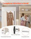 VEVOR Fitting Room Moveable Dressing Room 39 in Privacy Space (Black and Beige)