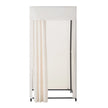 VEVOR Fitting Room Moveable Dressing Room 39 in Privacy Space (Black and Beige)