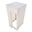 VEVOR Fitting Room Moveable Dressing Room 39 in Privacy Space (Black and Beige)